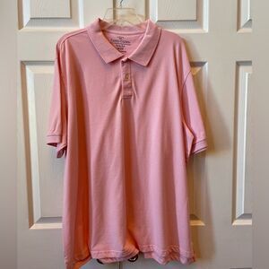 PINK POLO SHIRT SIZE 2XL 50-52 100% COTTON NWOT